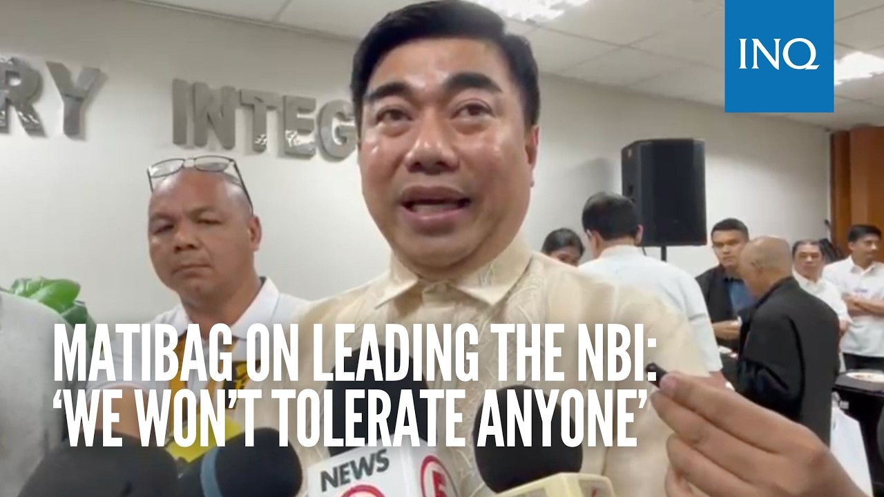 Matibag on leading the NBI: ‘We won’t tolerate anyone’
