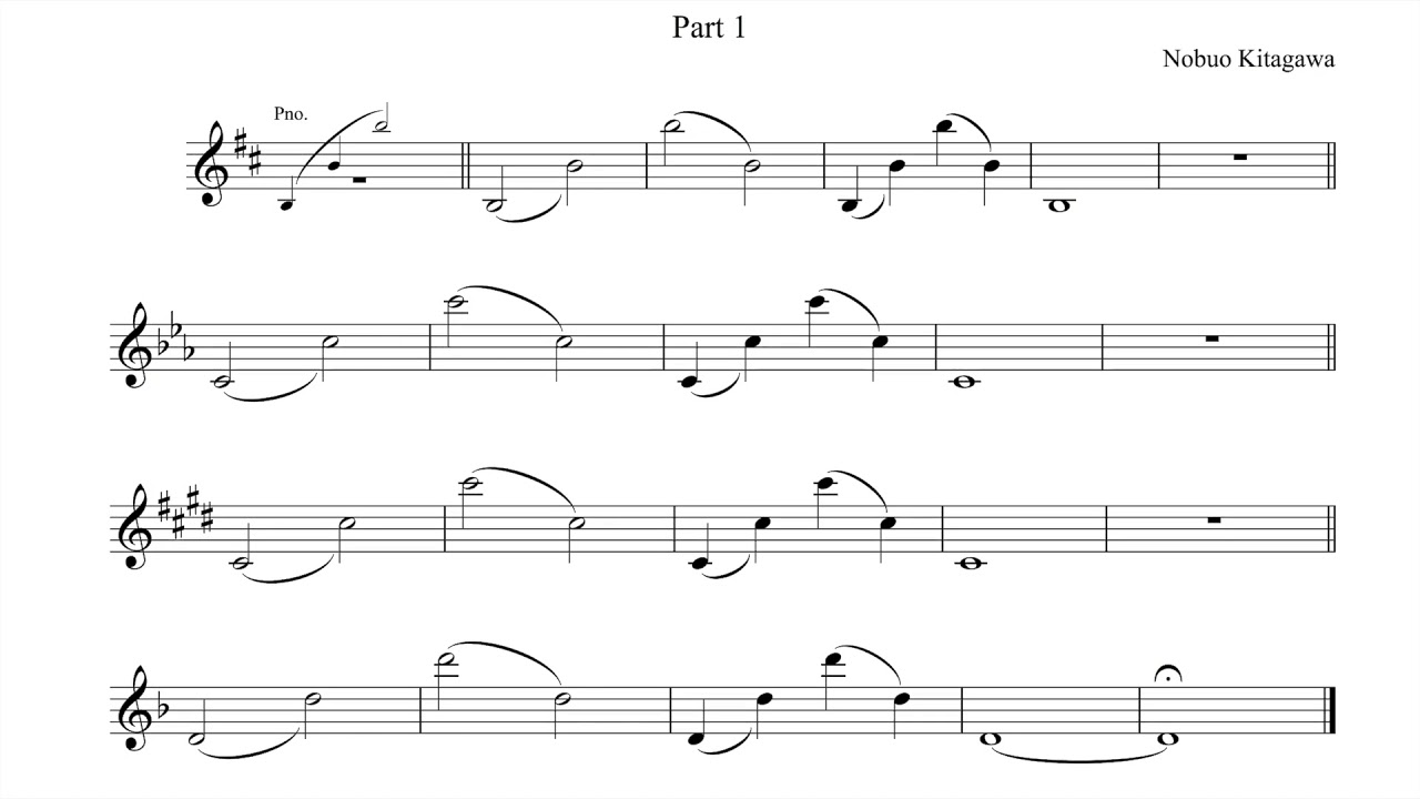 Two-Octave Exercises for Oboe&mdash;Part 1　オーボエの為の２オクターブ練習曲 &mdash;Part 1