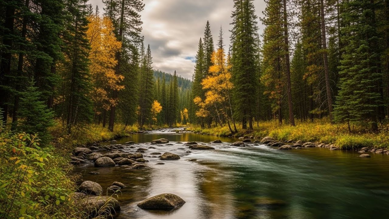 Peaceful River Soundscape 🌿 Natural Water Ambience for Meditation and Relaxation #1947