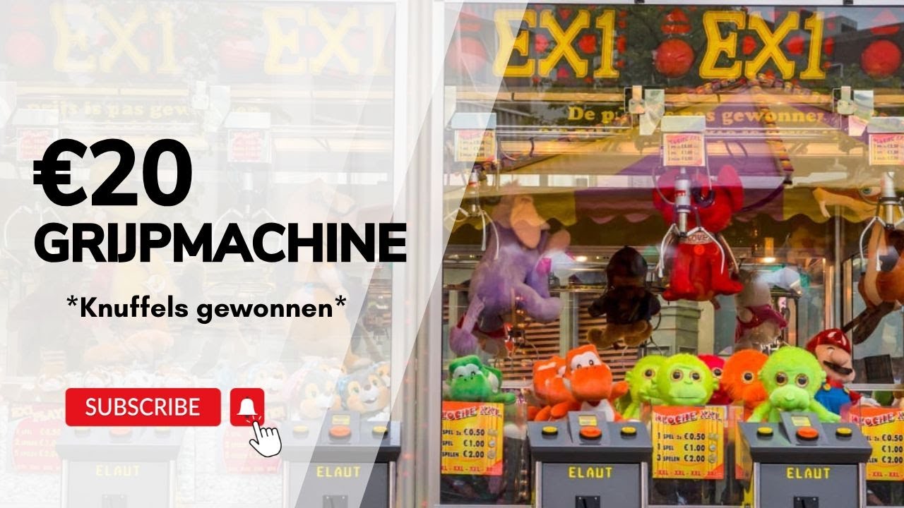 DIT WIN JE MET €20 GRIJPMACHINE OP DE KERMIS! || JustMadeleine ||