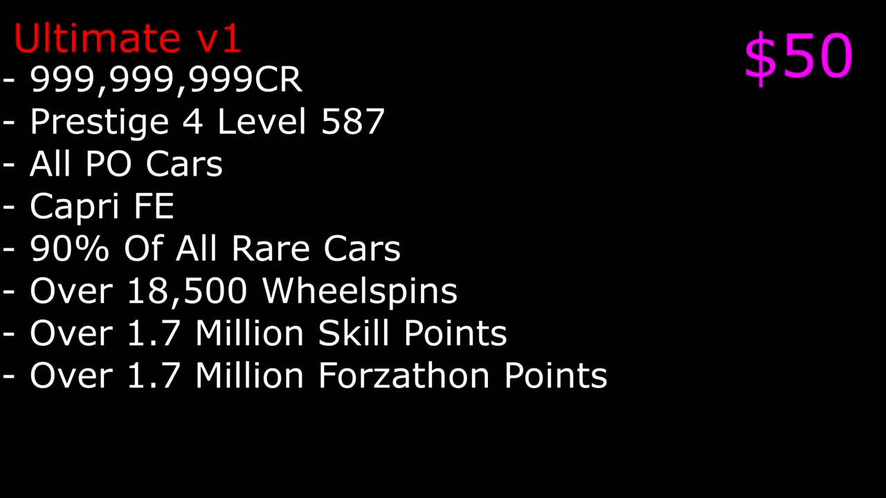 FORZA HORIZON 4 MODDED ACCOUNTS UPDATED PACKAGES!!!