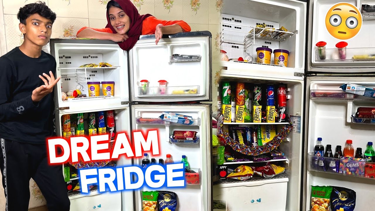 Surprising My brother With *DREAM FRIDGE*😍😱 ഒരു ലോഡ് Chocolates ഉം Icecream കളും🔥
