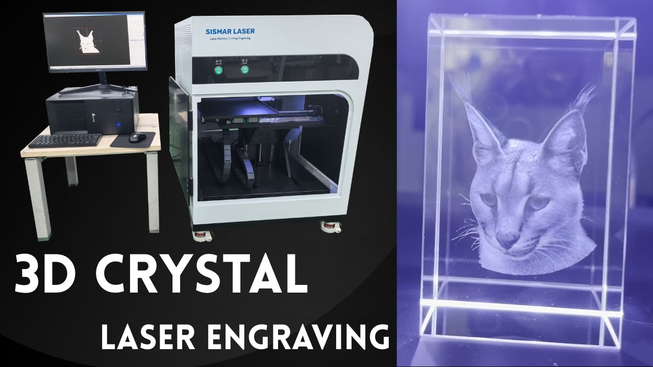 Máquina de Grabado Láser Interno 3D con Láser Verde de 3W | Arte en Vidrio 3D de Alta Precisión