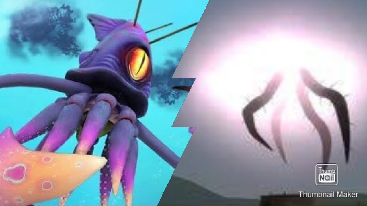 Sky Tentacles Vs Collosal squid