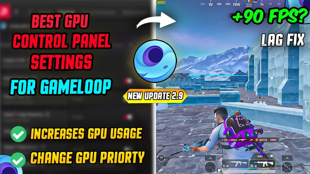 Gameloop Lag Fix Using AMD Control Panel | PUBG Mobile Emulator 2.9 Update | LOW END PC | 2023-24