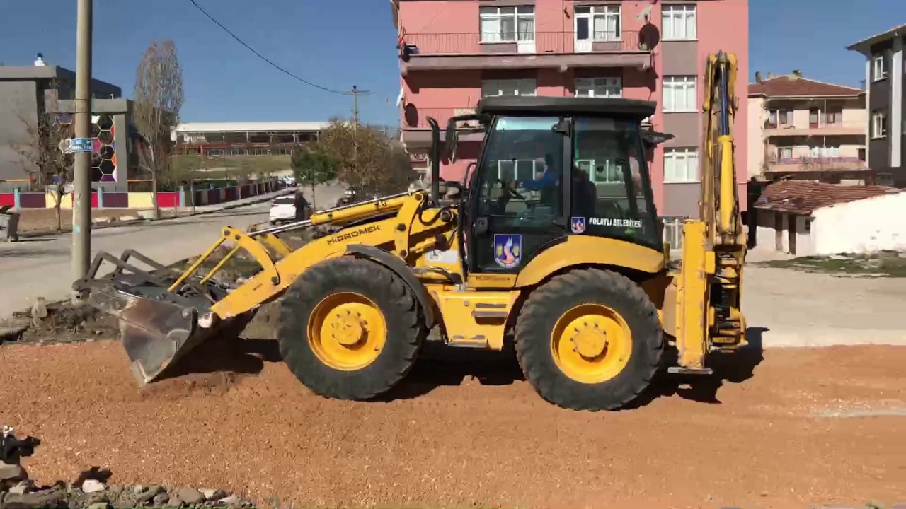 Tesviye nasıl yapılır yengeç yürüyüş Hidromek 4cx çalışmaları kamyon truck