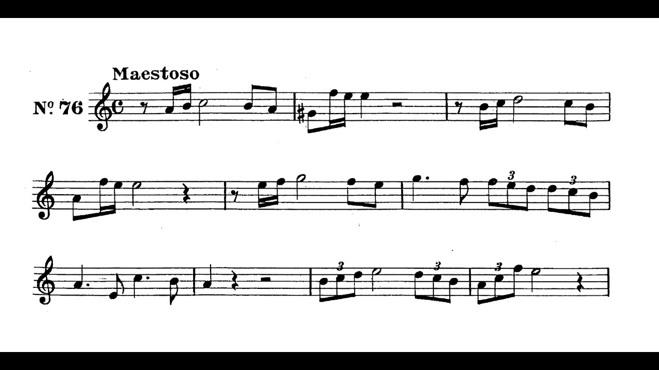 Pasquale Bona – Esercizio di Solfeggio N.  76