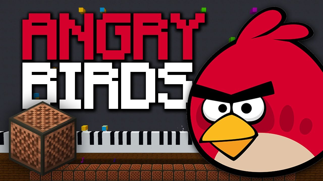 Angry Birds Theme - Minecraft Note Block Command Block Cover