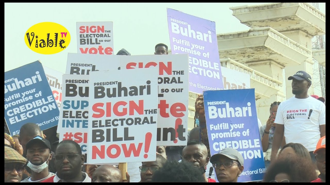 Electoral Bill : Groups Defy Presidency, Hold Protests In Abuja