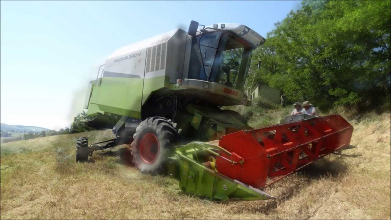 CLAAS MEDION 330 H autolivellante (raccolta piselli)