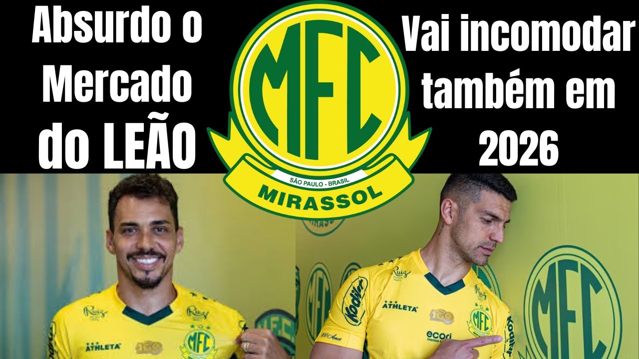 Mercado de passes do MIRASSOL é IMPRESSIONANTE, uma aula para os gigantes do futebol BR