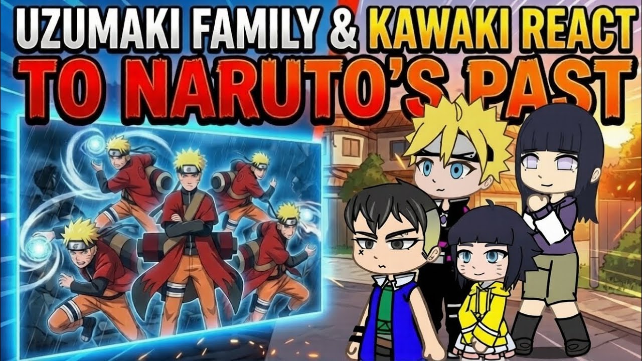 UZUMAKI FAMILY & KAWAKI REACT TO NARUTO'S PAST | NARUTO | UZUMAKI FAMILY | gacha react |