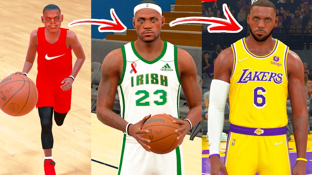 EVOLVING LEBRON JAMES IN NBA 2K22!
