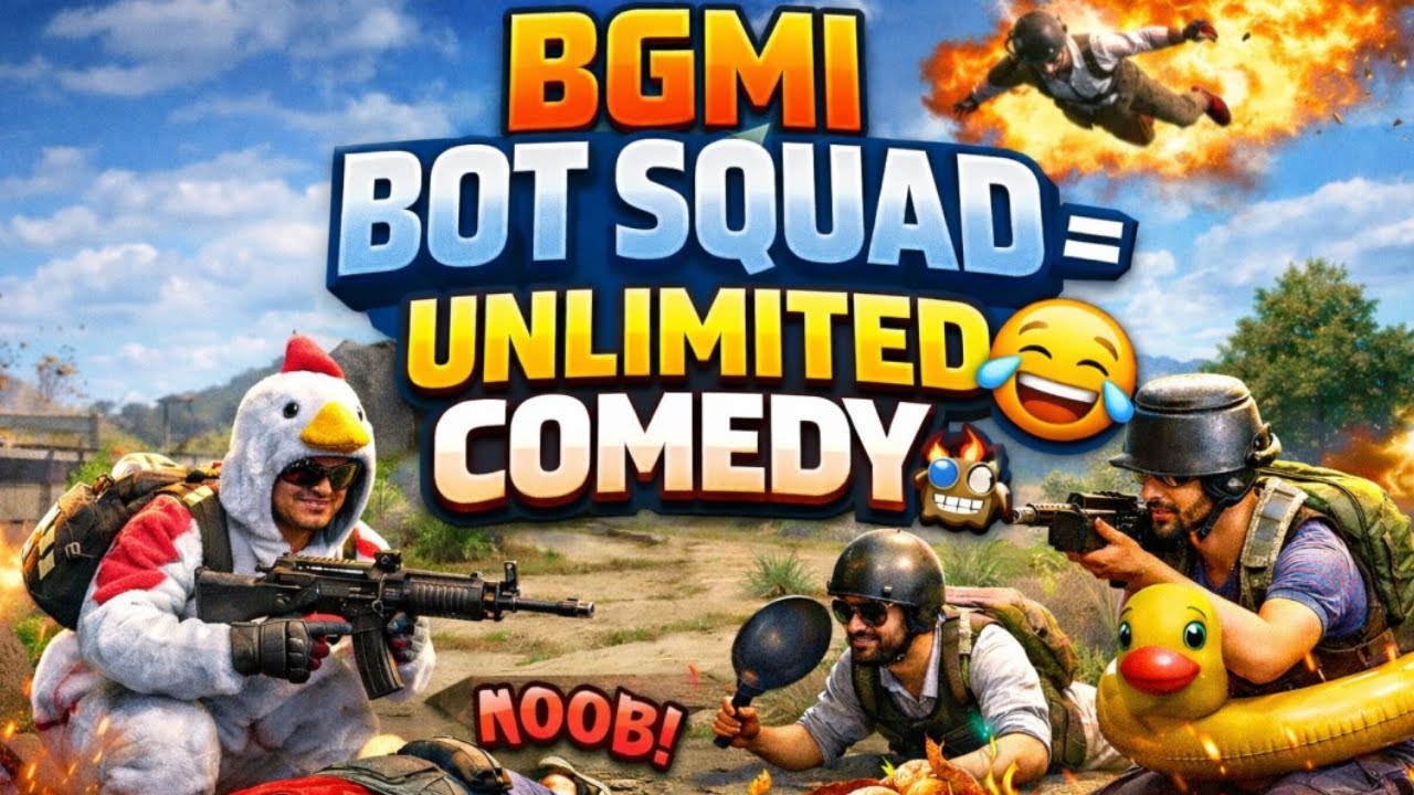 BGMI Bot Squad = Unlimited Comedy 🤣 | Highlights