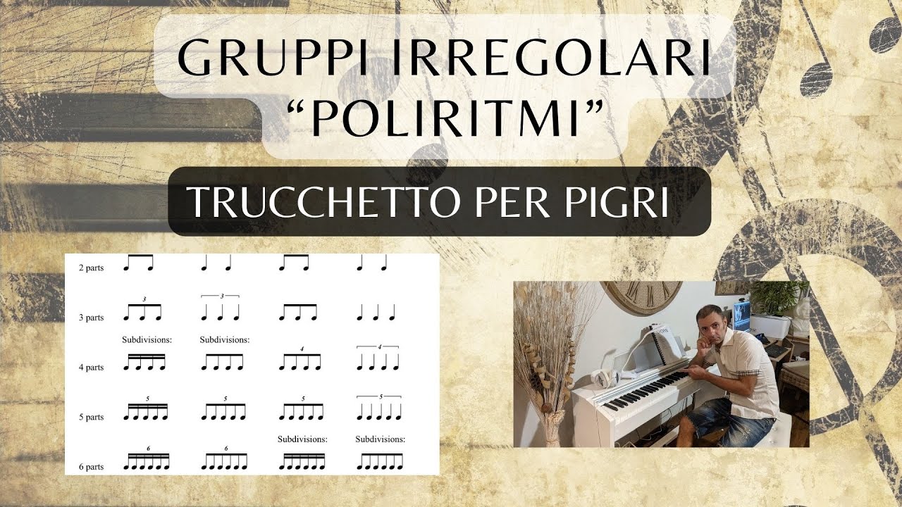 Trucco per suonare gruppi irregolari/poliritmi