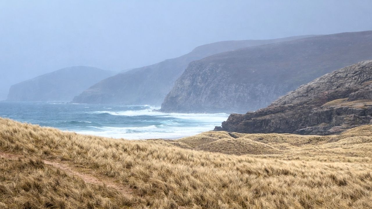 The Walk to Sandwood Bay Beach, Scottish Countryside 4K