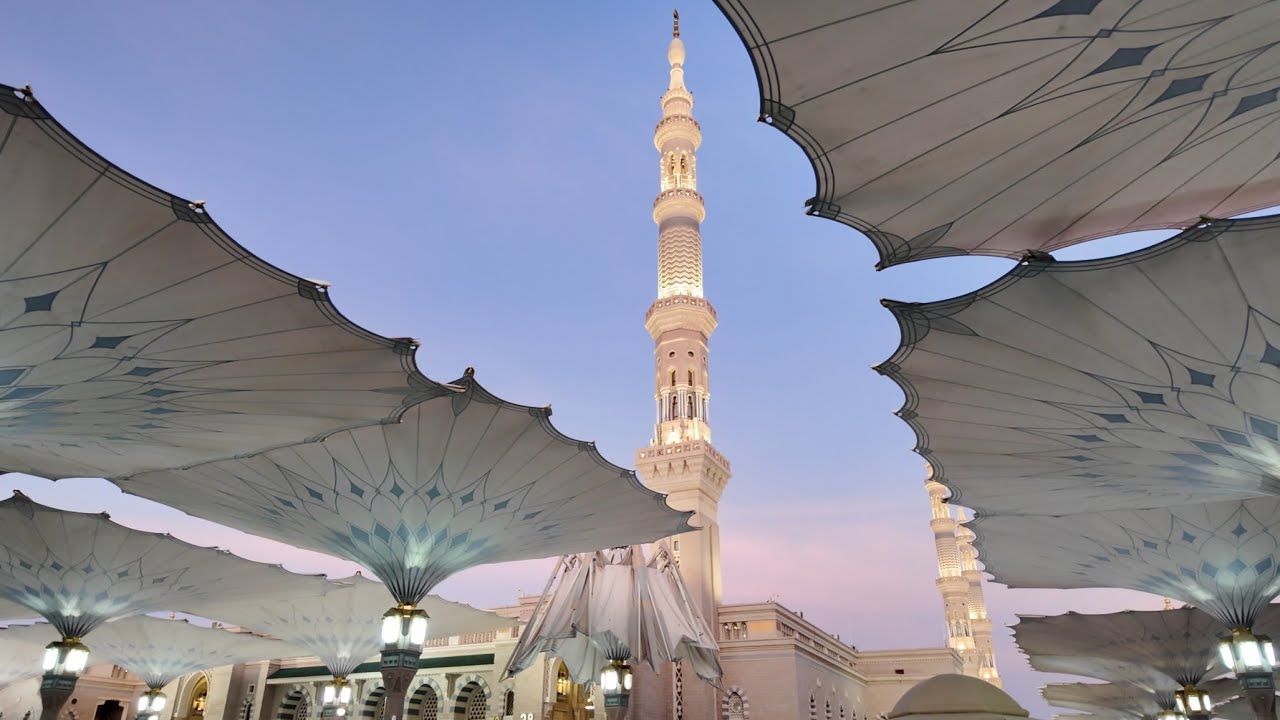 Al Madinah Al Munawarah Morning 4k HDR المدينة المنورة المسجد النبوي  الشريف صباحا