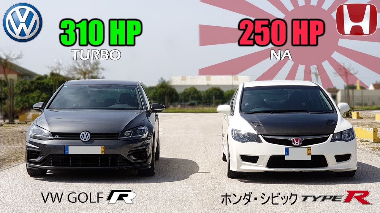 VW Golf R mk 7.5 🆚 Civic Type R FD2 - TSI / K20A 🏁
