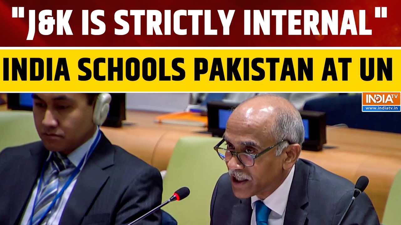 India Slams Pakistan At UN, Calls Jammu & Kashmir A 'Strictly Internal Matter' | India TV English