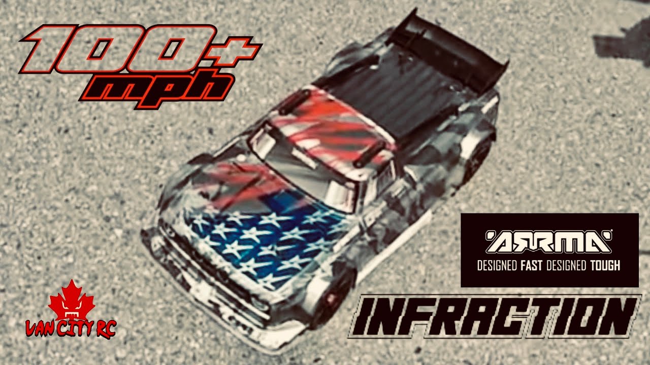 ARRMA Infraction 6s Speed Run | Insane 100+ MPH Run