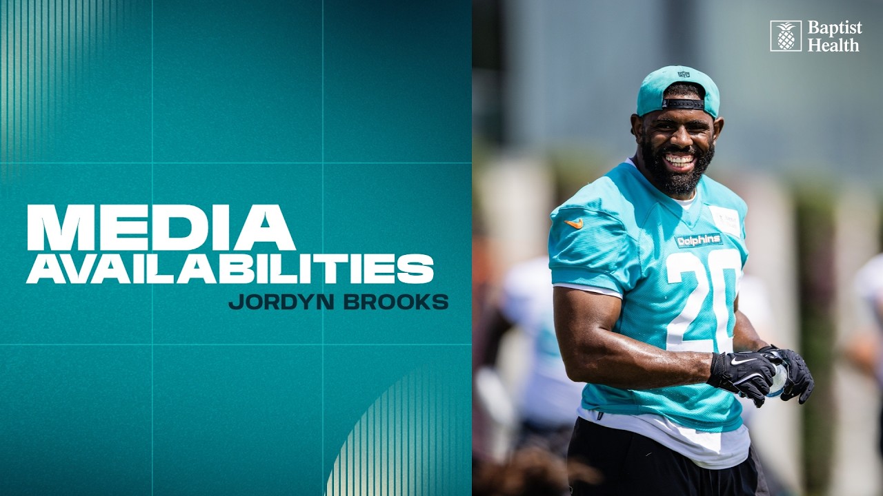 ILB Jordyn Brooks meets with the media | Miami Dolphins