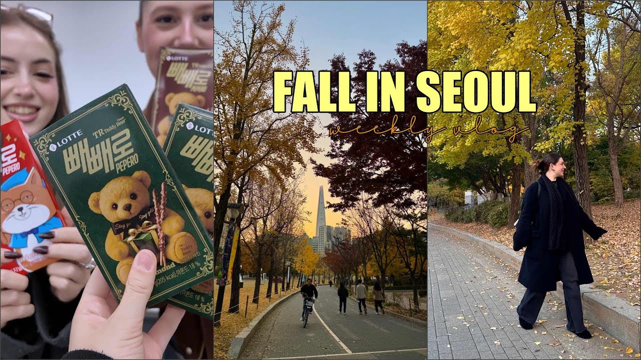 weekly korea vlog 🍂 foliage autunnale, pop-up wicked e confessioni tra amiche 