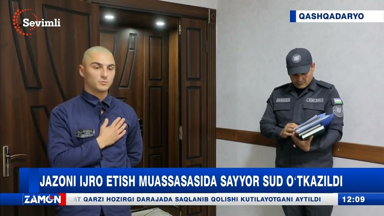 Jazoni ijro etish muassasasida sayyor sud o'tkazildi (Qashqadaryo)