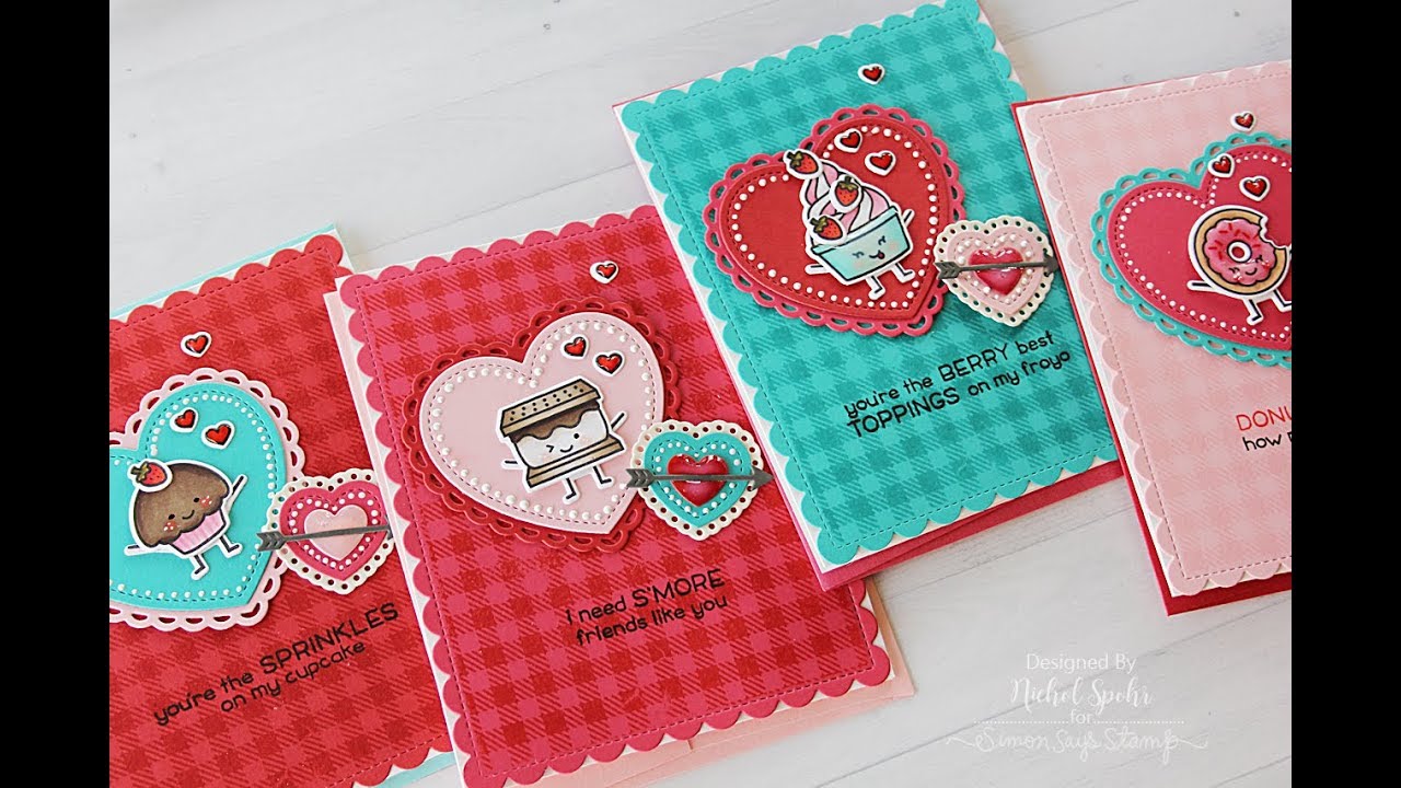 Lawn Fawn Sweet Friends (Set of 4 Valentine's)
