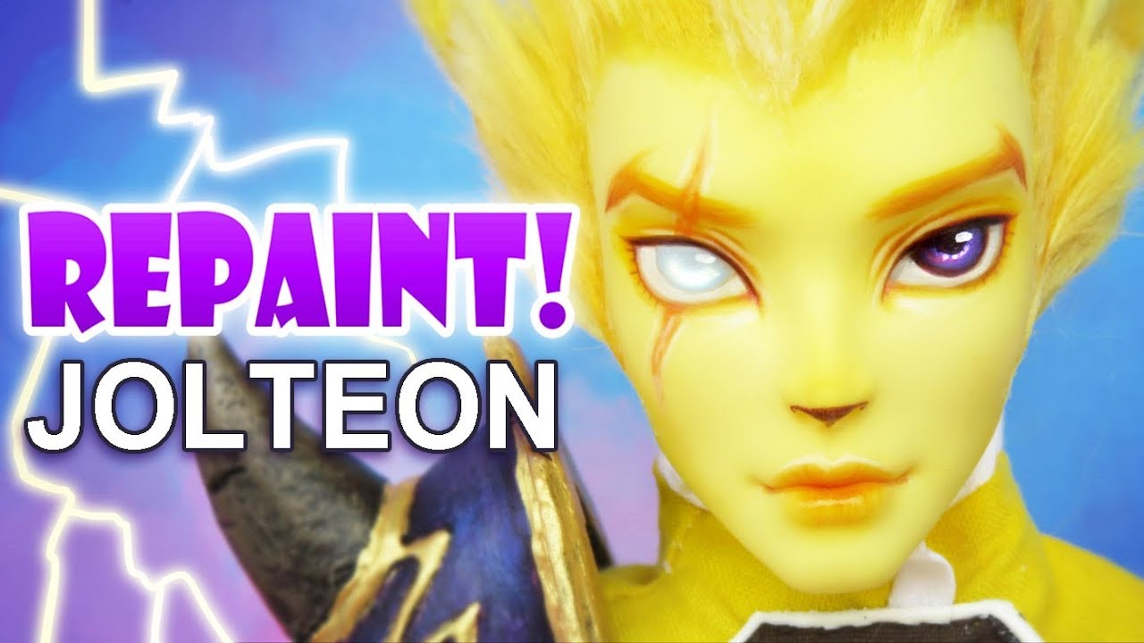 Repaint! Jolteon Pokemon Custom OOAK Male Doll