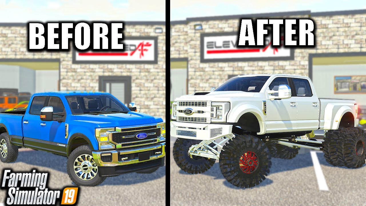 TURNING WORK TRUCK INTO $150,000 ANYLEVEL F350! | (ROLEPLAY) FARMING SIMULATOR 2019