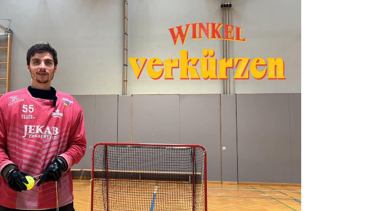 Floorball Goalie Coaching (German): Winkel verkürzen