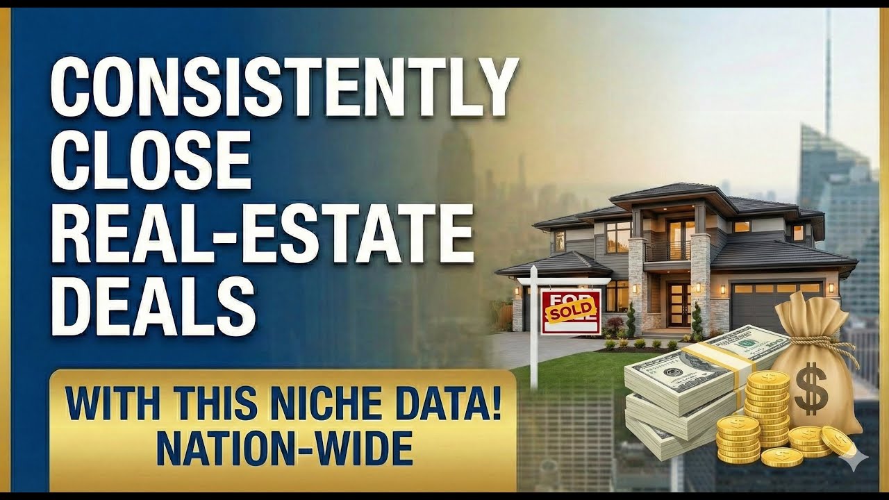 Consistently close real-estate deals with niche data on your own! (Walk-through)