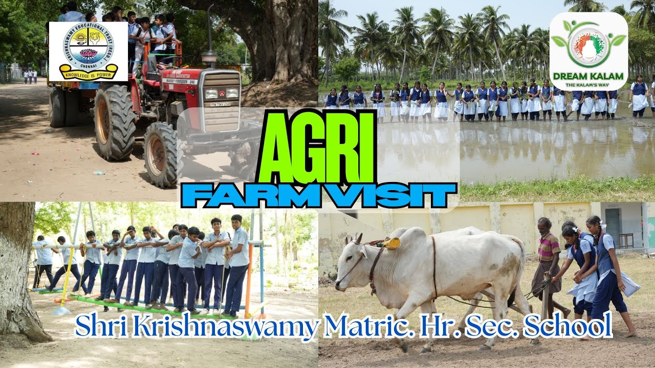 🌱 Shri Krishnaswamy School Students Explore Sustainable Farming | Dream Kalam Agri Farm Visit