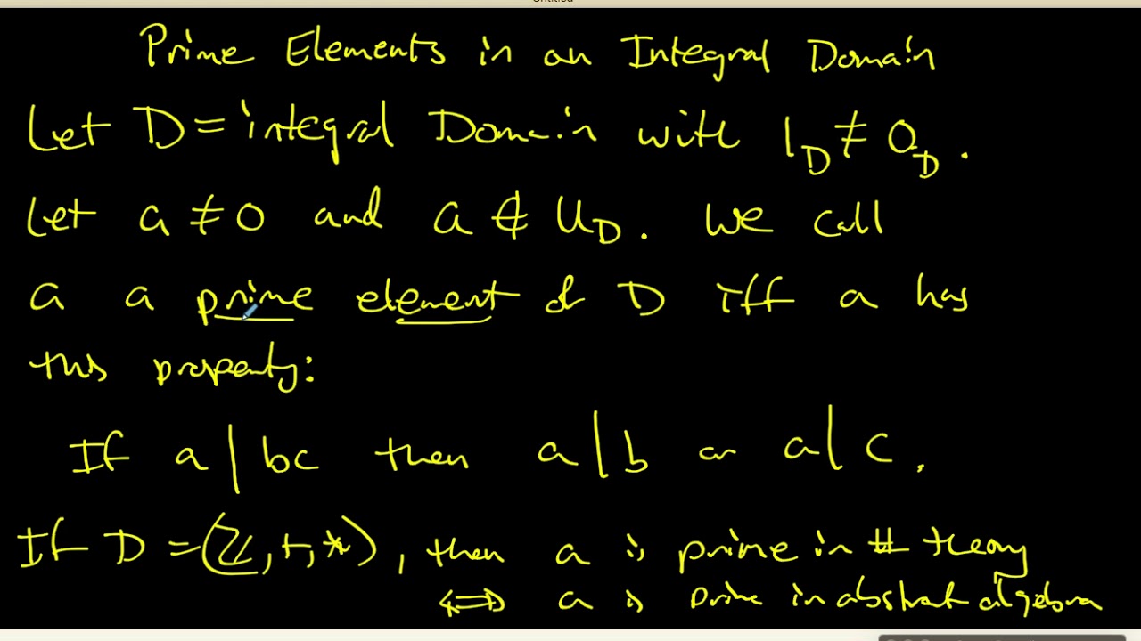 86 Prime Elements in Integral Domains