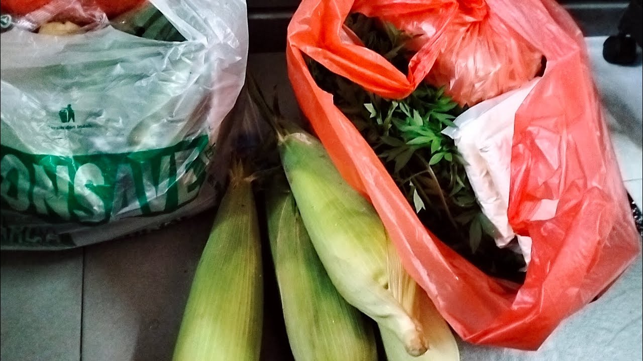 pagi pagi bongkar belanjaan 
