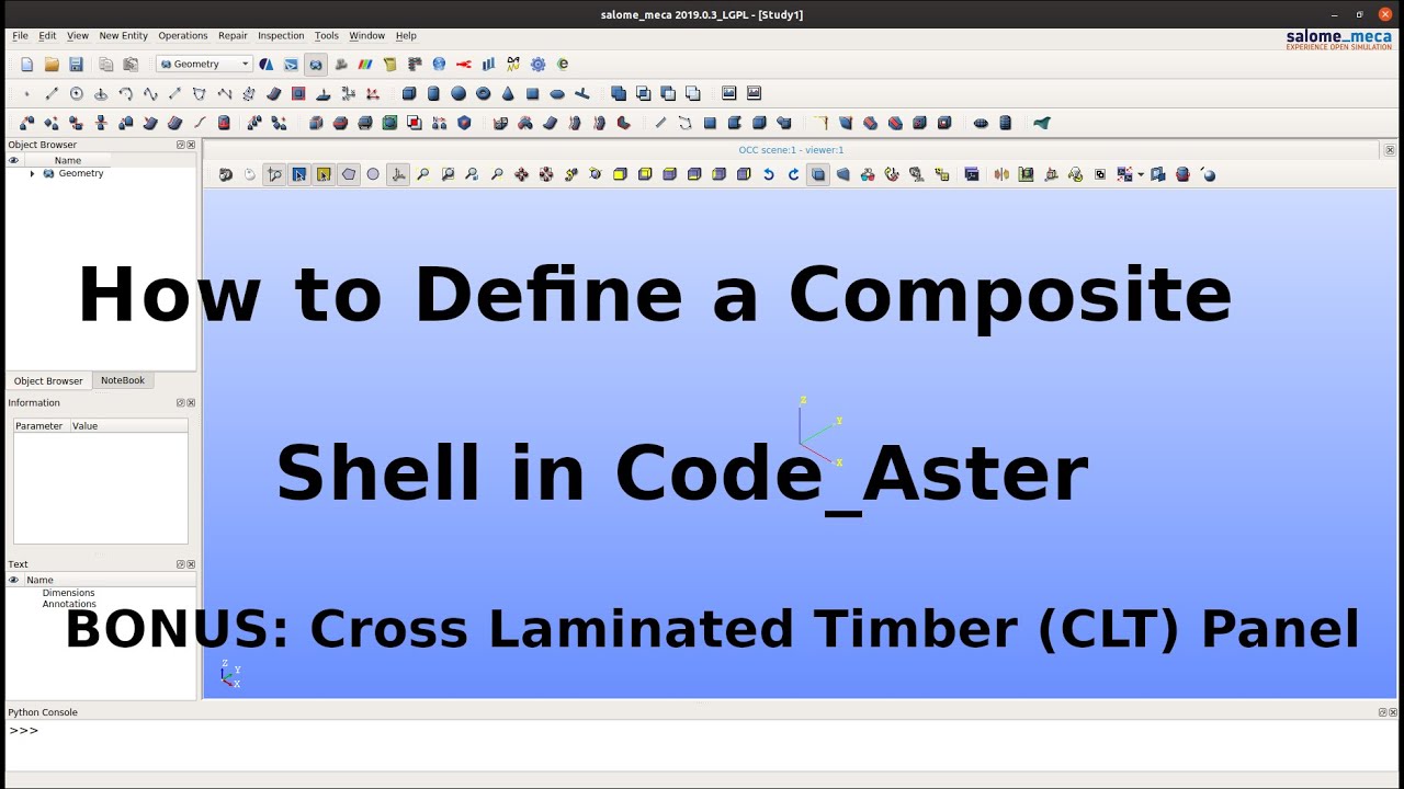 How-to Video: Define Composite Shells in Code_Aster