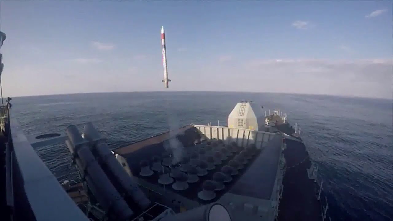 Firings of Sea Ceptor missiles - MBDA CAMM