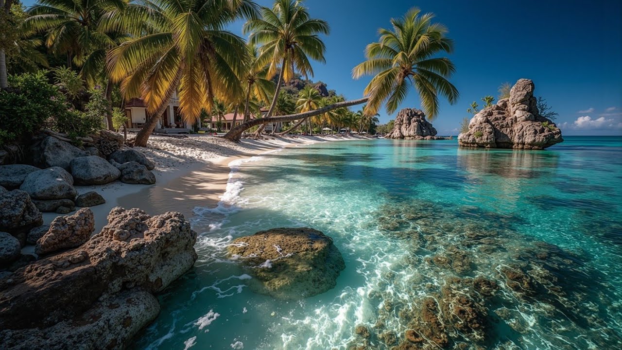 ASMR Beach Bliss: Tranquil Ocean Waves for Relaxing Sleep & Peaceful Background Music