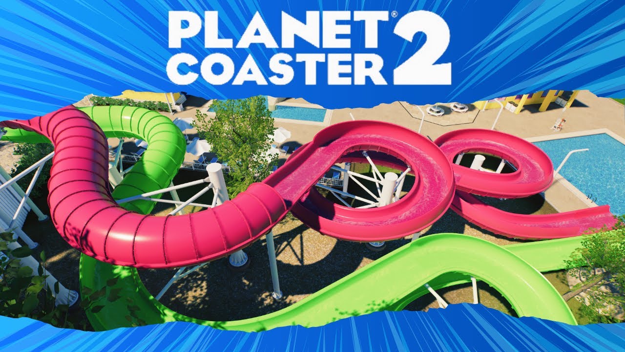 Planet Coaster 2 - Ep 6 | Realistic Dueling Water Slides Build (Speedbuild & Timelapse)