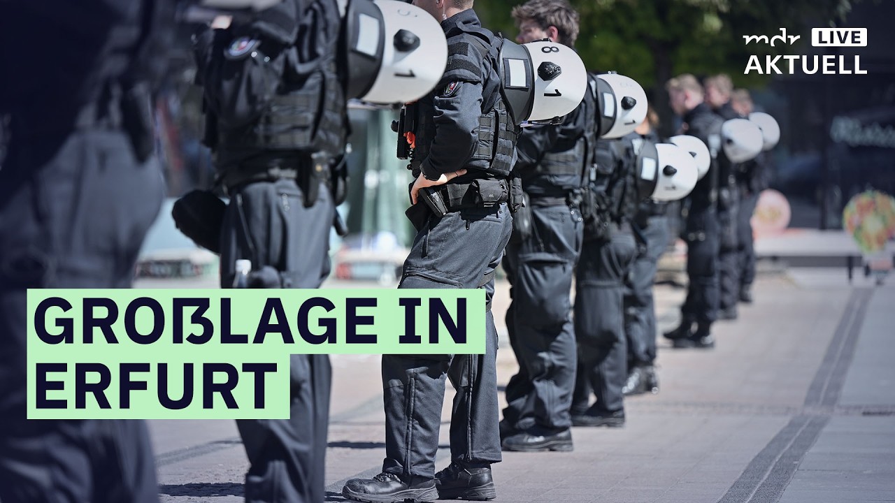 Anti-AfD-Demos in Erfurt: Wie ist die Lage? | MDR AKTUELL live