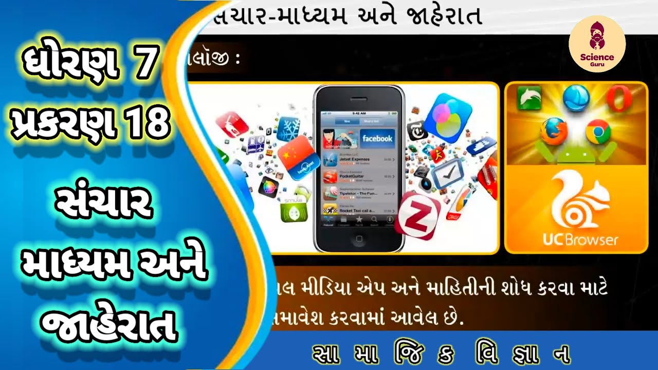 Sanchar madhyam ane jaherat ||std 7 samajik vigyan ch 18||સંચાર માધ્યમ અને જાહેરાત||std 7 ss ch 18||