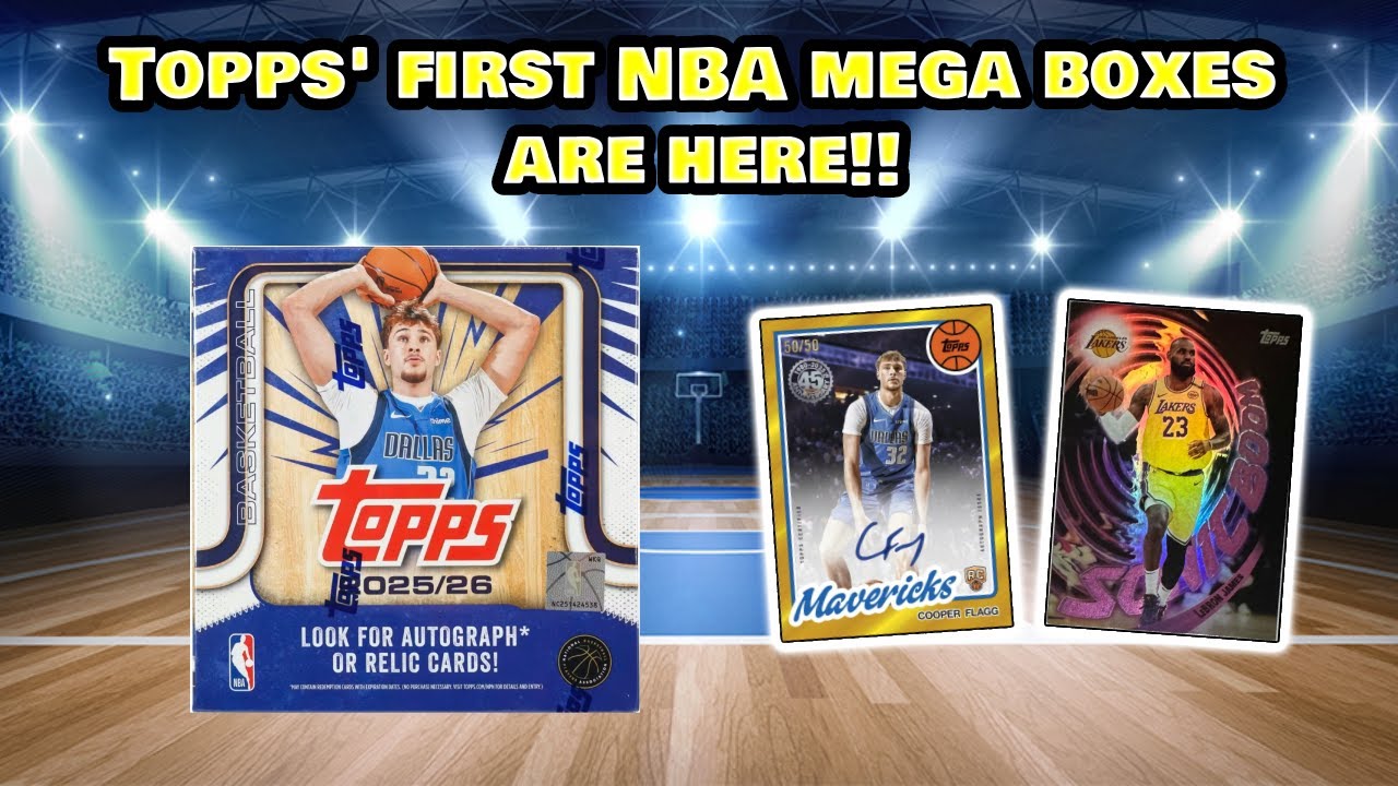 [FREE GIVEAWAY] Topps NBA Mega Boxes are here!! 1 Box Review!