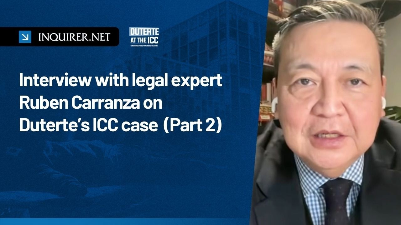 Interview with legal expert Ruben Carranza on Duterte’s ICC case - 2