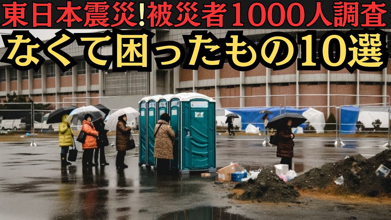 【衝撃事実】なくて困った被災者の声！