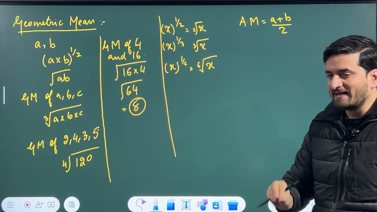 Statistics Lecture 22 | Geometric Mean | Finance Accounts Assistant | Zaid Sir