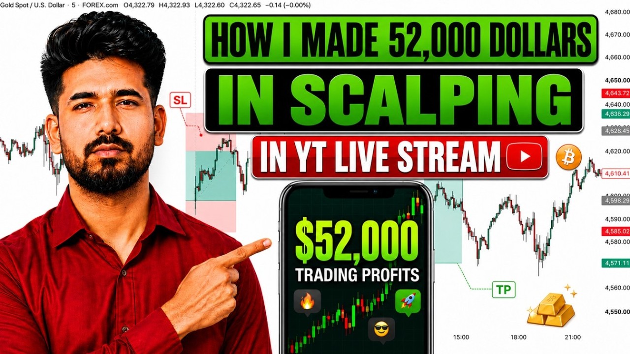 $52,000 Live Scalping Trade | Live Trading |