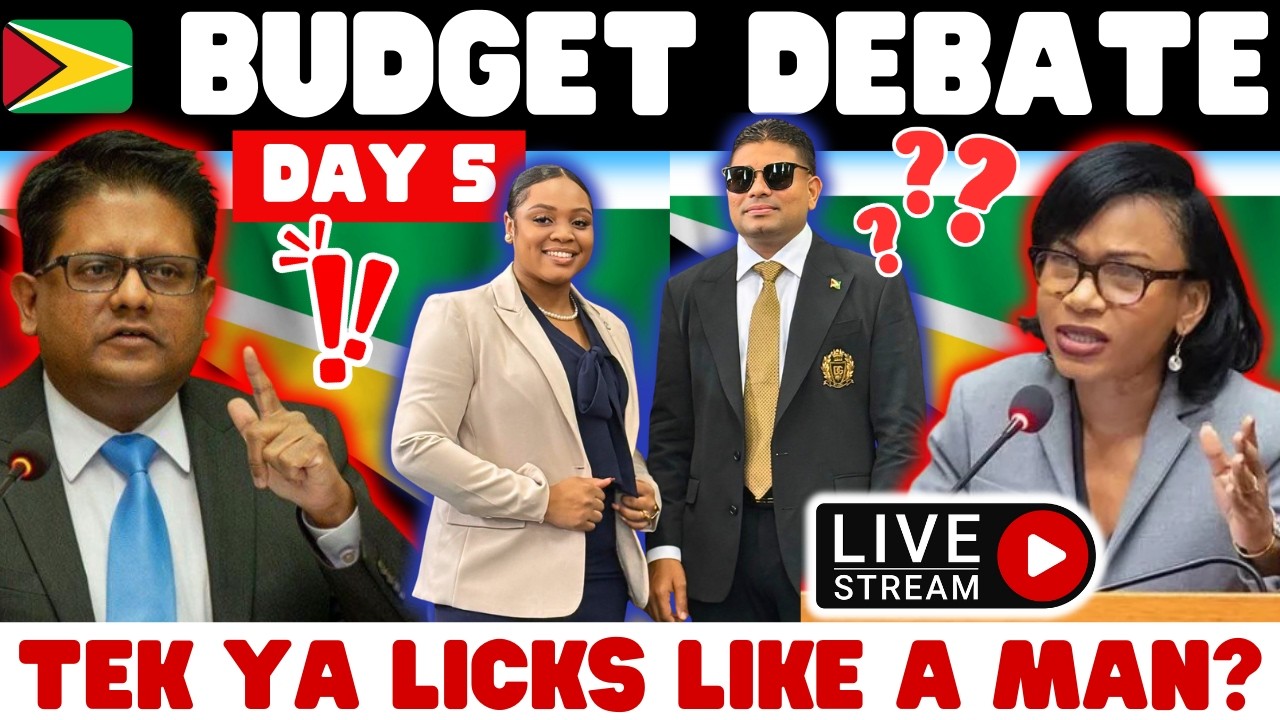 🇬🇾 BUDGET DEBATE DAY 5_ 🛑 PPP & WIN SHOWDOWN IN PARLIAMENT? 👀 HEATED DEBATE ERUPTS +🔥MORE! 📱