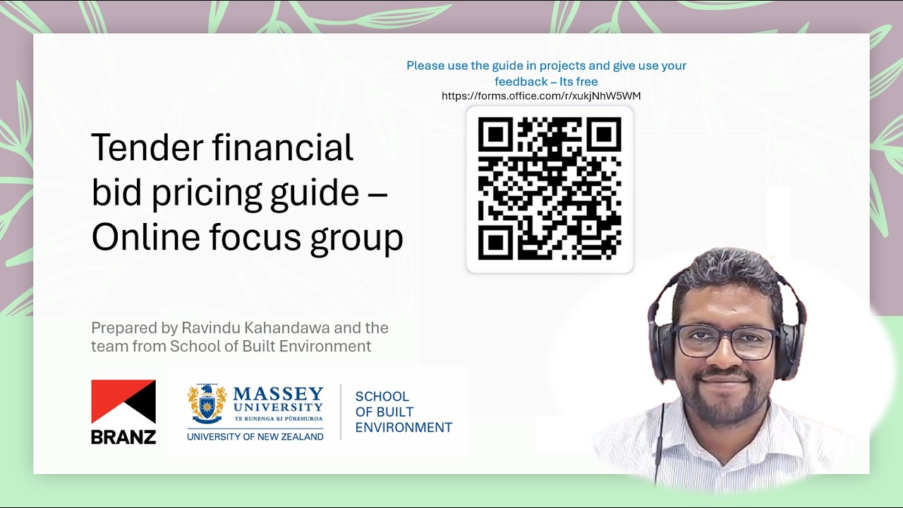 Tender financial Bid Pricing Guide FITBID   online focus group session