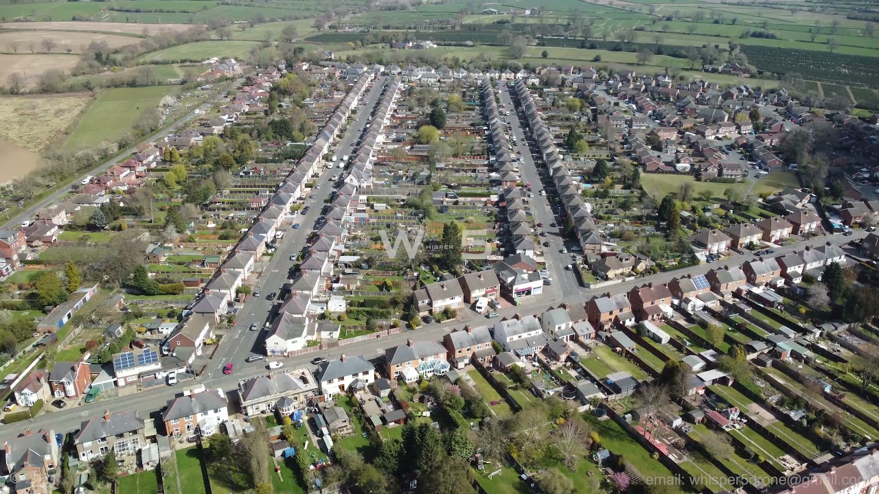 Barwell - Bardon and Bradgate Road 1, 4K, 30fps, Leicestershire, UK. Drone Footage.
