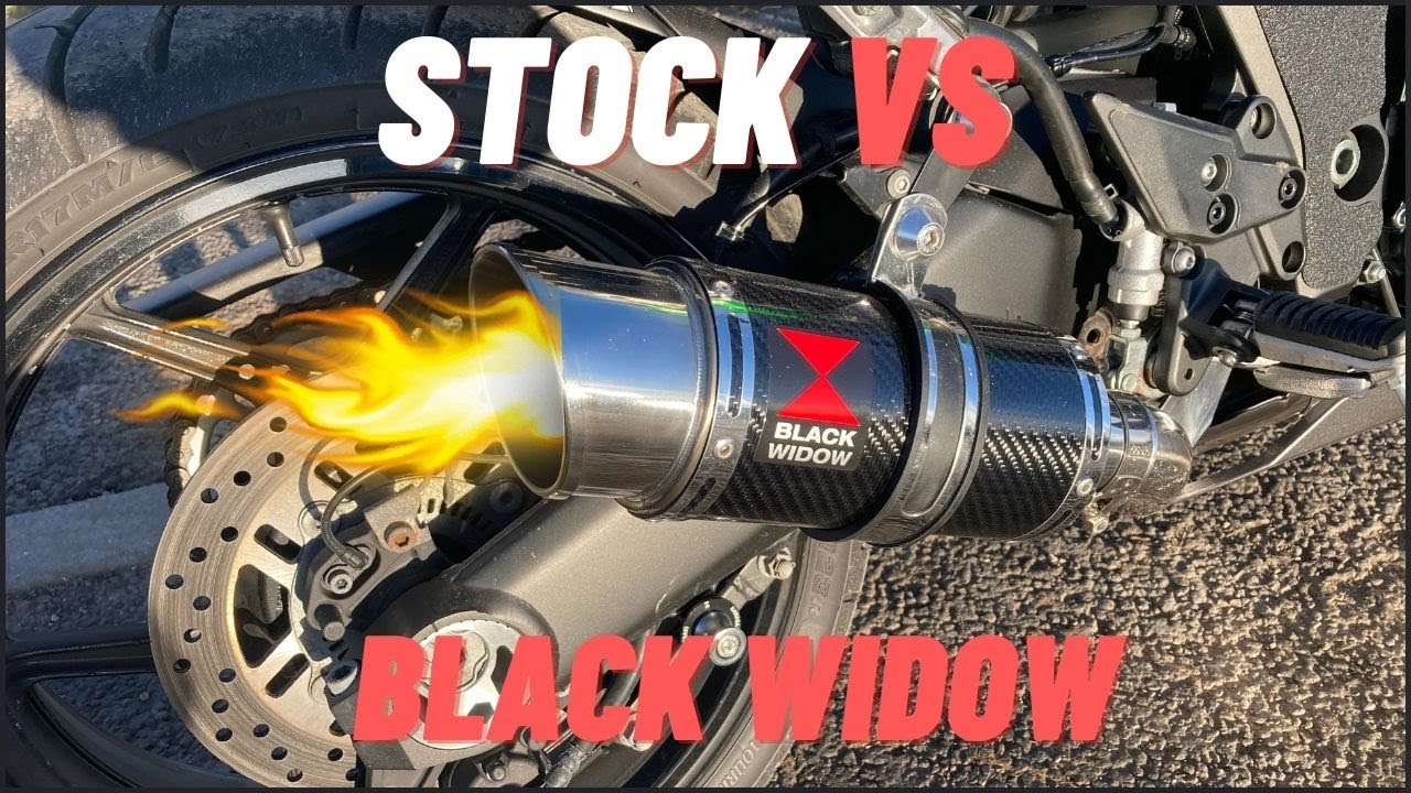 BLACK WIDOW VS STOCK EXHAUST | NINJA 1000sx